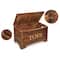 Badger Basket Caramel Brown Solid Wood Rustic Toy Box